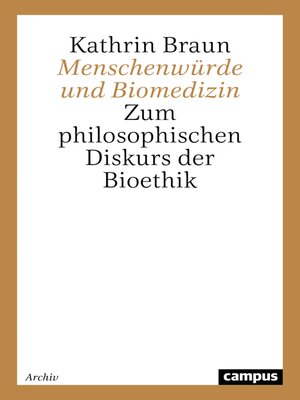 cover image of Menschenwürde und Biomedizin
